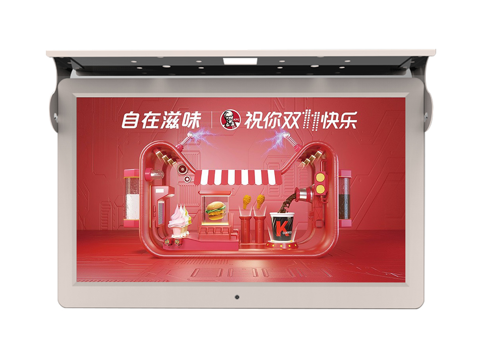 背挂式15.6寸车载lcd广告机