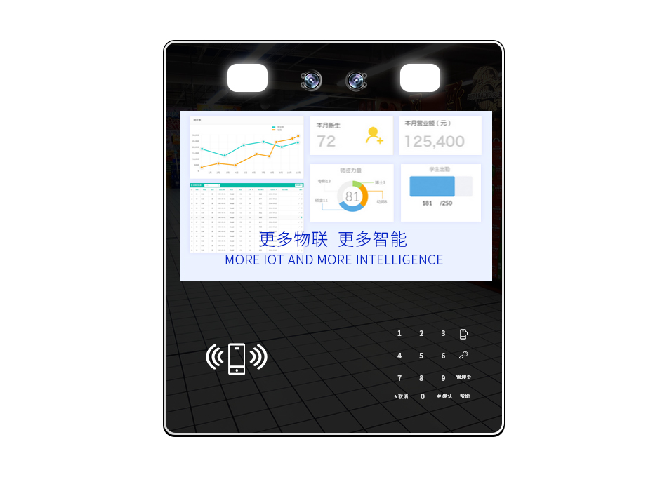 8寸体温检测人脸识别门禁一体机(图文)
